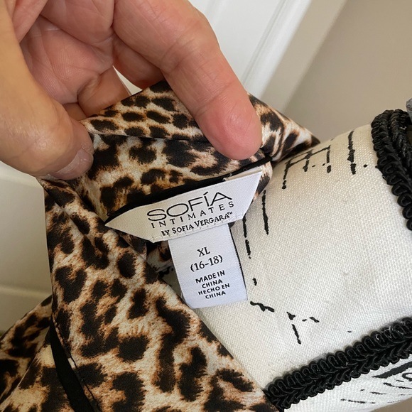 Plus Size Sophia Vergara Animal Print PJ Set NWT Size XL 16-18 - Picture 7 of 14